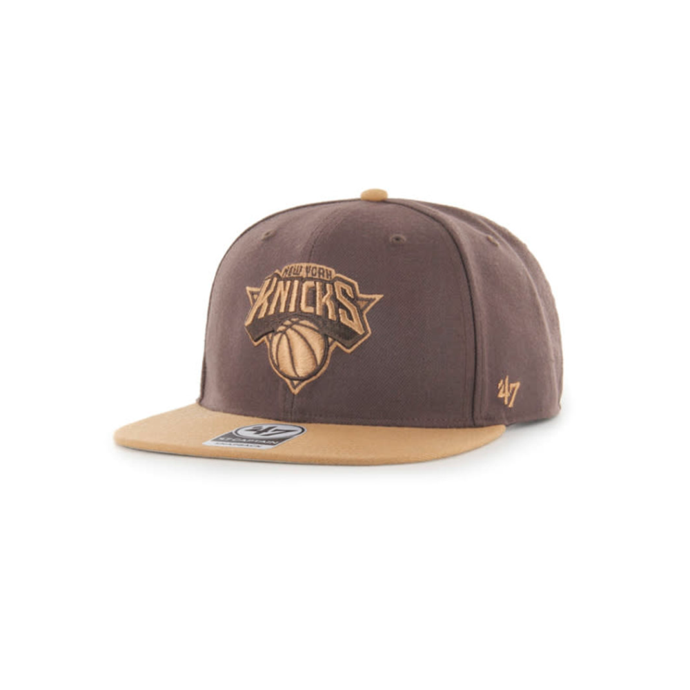 NY Knicks Brown No Shot Two Tone 47 Captain Wool Snapback