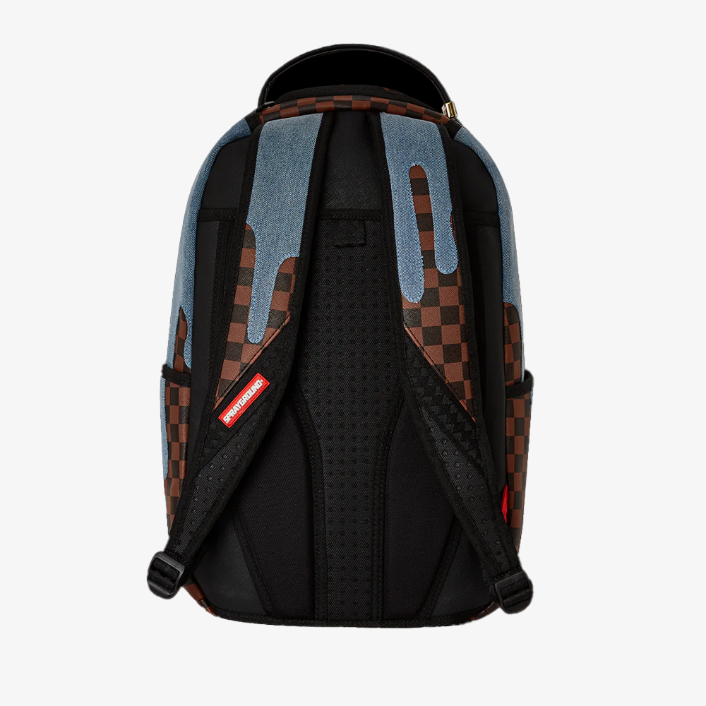 Sprayground Sharks Denim Drip DLXSV Backpack