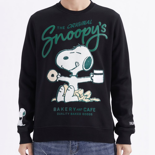 Men's Peanuts Bakery and Cafe Crew Neck