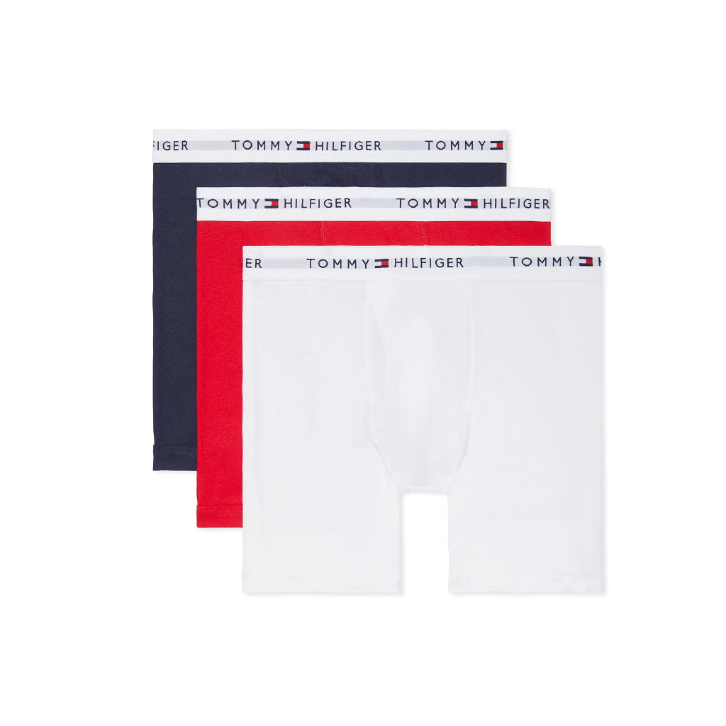 Box of 3] Louis ˉ Men's and boys' underwear sales original brand classic  striped boxer shorts 100% pure cotton men's briefs absorb sweat Breathable  men's pants
